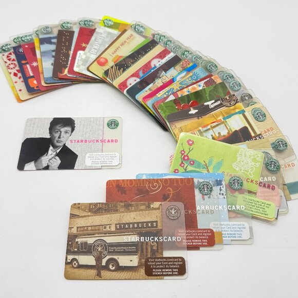 Starbucks Cards 2004 to 2013 Mostly Original Logo - Excellent - Lot of 48 - Picture 1 of 11
